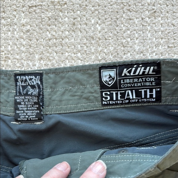 KUHL Men's Convertible Cargo Pants - Dark Green 32x34 Liberator - Picture 2 of 7